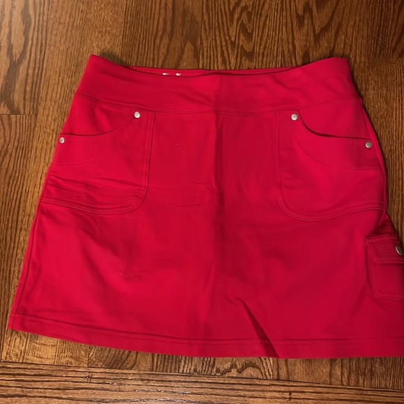 Style & Co cotton stretch skorts pockets casual RED NWOT size Small relaxed - Picture 10 of 10